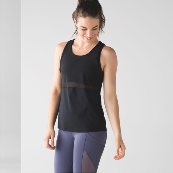 lululemon athletica Tops - Lululemon" Fast As Light 2 -In-I Tank Black